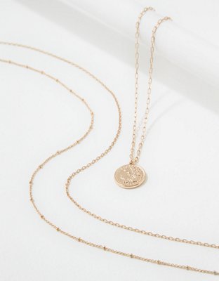 AEO Coin Layering Necklaces 3-Pack