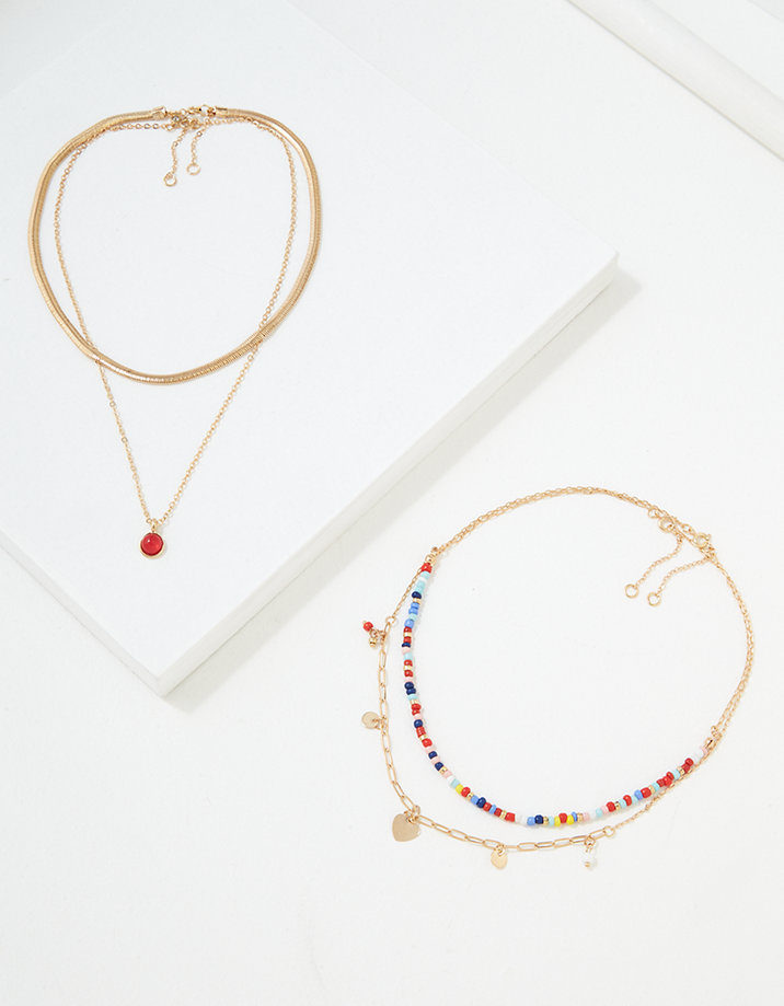 AEO Beaded Necklaces 4-Pack