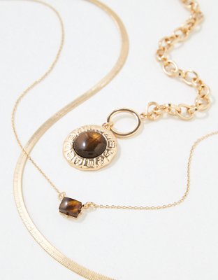 American Eagle AEO Tigers Eye Choker 3-Pack — фото 2