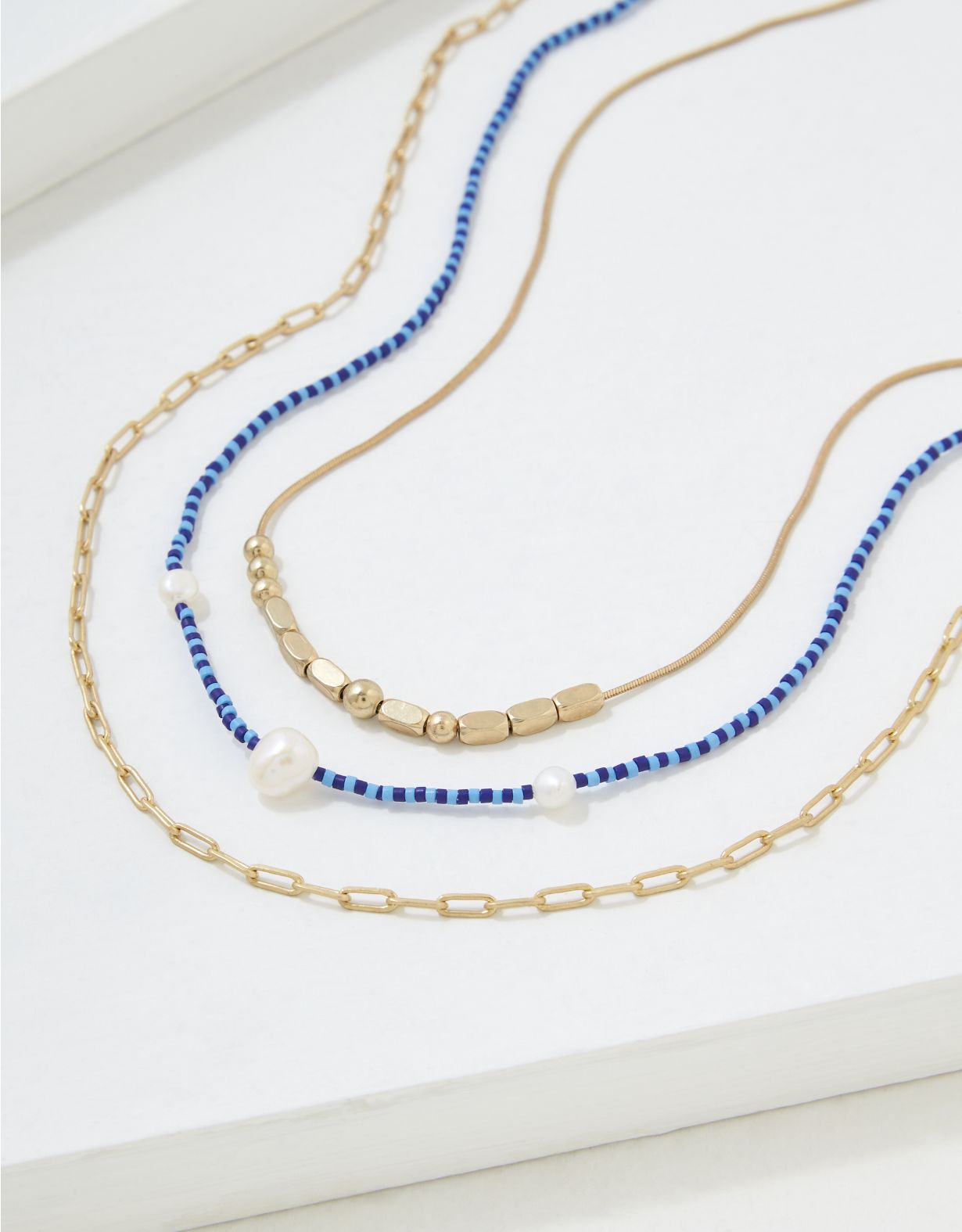 AEO Pearl Necklaces 3-Pack