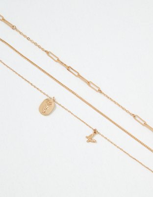 American Eagle AEO Nature Charm Choker 3-Pack — фото 2