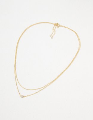 AE Demi-Fine 14K Gold Delicate Necklace 2-Pack