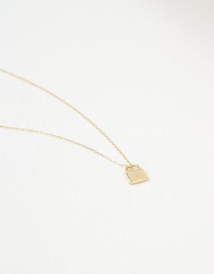 American Eagle AE Demi-Fine 14K Gold Locket Necklace — фото 3
