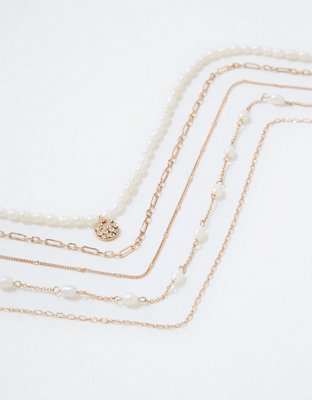 American Eagle AEO Pearl Chokers 5-Pack — фото 2