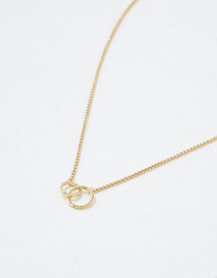 American Eagle AE Keepers Collection 14K Gold Plated Link Necklace — фото 2