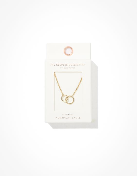 AE Keepers Collection 14K Gold Plated Link Necklace