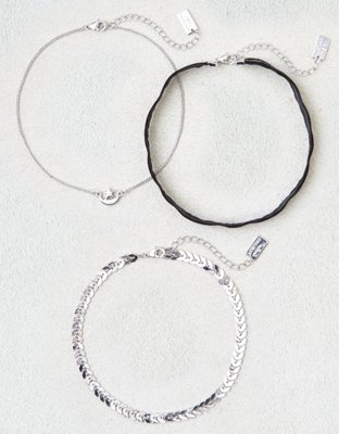 American Eagle AEO Moon and Chevron Choker 3-Pack — фото 2