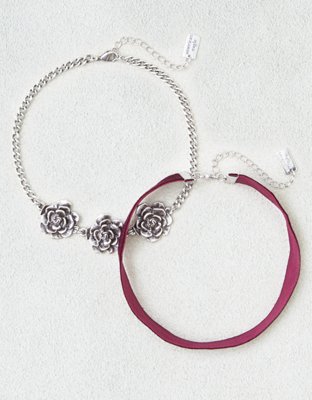 American Eagle AEO Velvet Chain Choker Duo — фото 2
