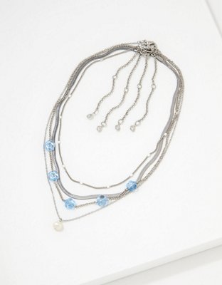 American Eagle AEO Bead + Flower Choker 4-Pack — фото 2
