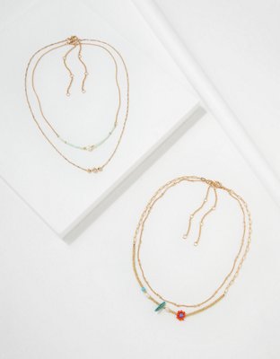 AEO Beaded Necklace 4-Pack