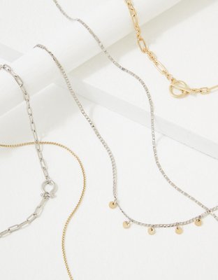 AEO Mixed Metal Choker 5-Pack