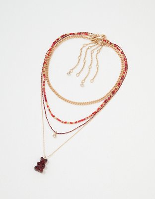 AEO Gummy Bear Necklace 4-Pack