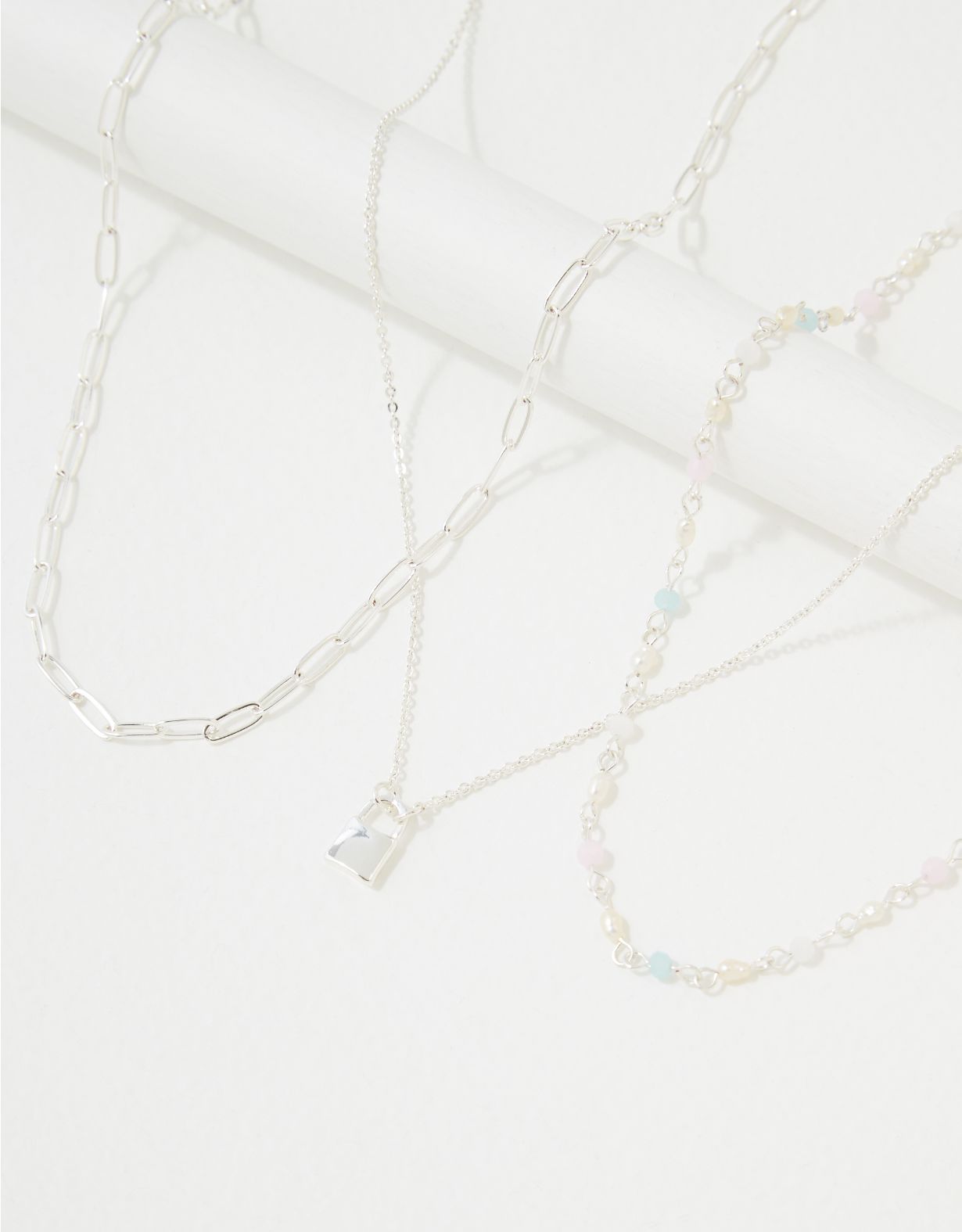 AEO Layered Facet Necklace 3-Pack