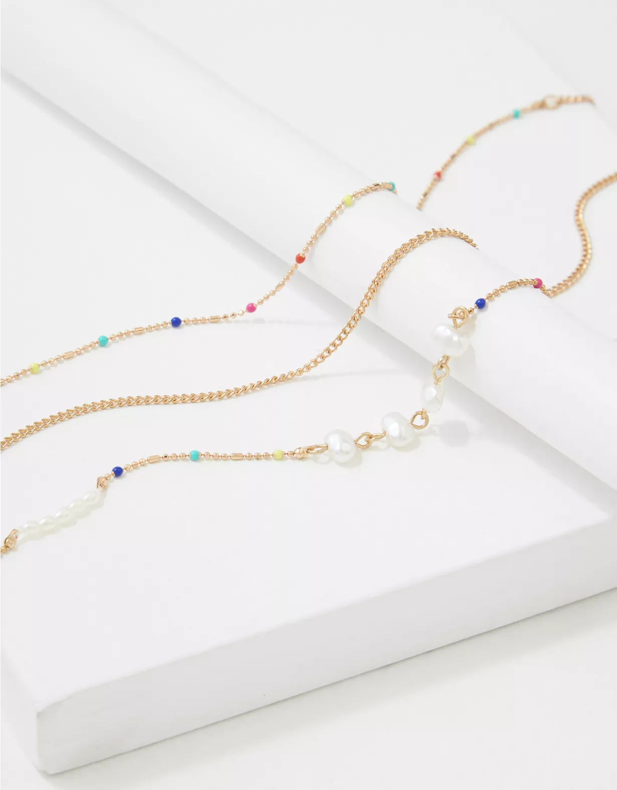 AE Pearl Party Necklace 3-Pack