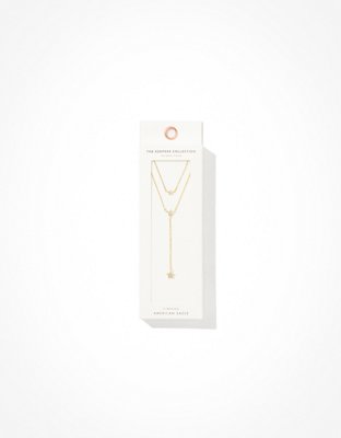 American Eagle AE Keepers Collection 14K Gold Plated Star Y Necklace — фото 2