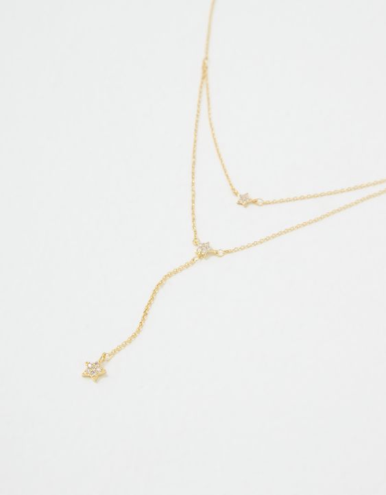 AE Keepers Collection 14K Gold Plated Star Y Necklace