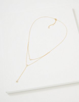 AE Keepers Collection 14K Gold Plated Star Y Necklace