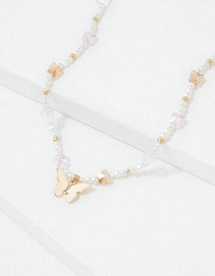 American Eagle AEO Butterfly Beaded Necklace — фото 2