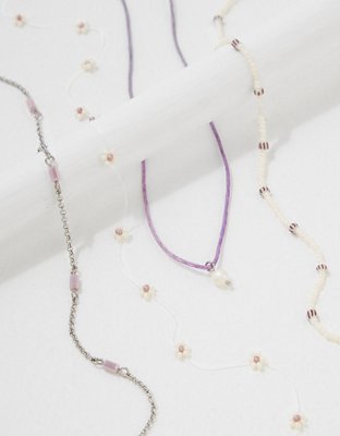 AEO Daisy Lavender Choker 4-Pack