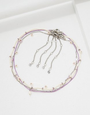 AEO Daisy Lavender Choker 4-Pack