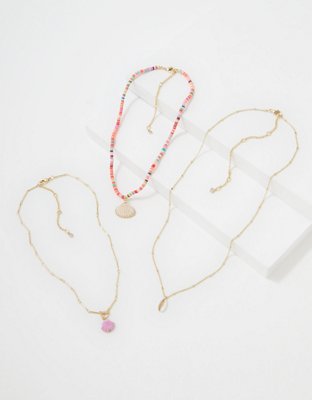 American Eagle AEO Shell Necklace 3-Pack — фото 3