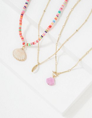 American Eagle AEO Shell Necklace 3-Pack — фото 2