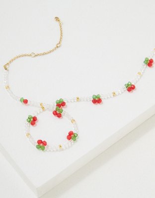 AEO Beaded Cherry Single Necklace