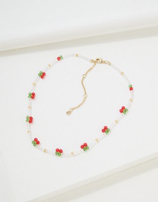 AEO Beaded Cherry Single Necklace