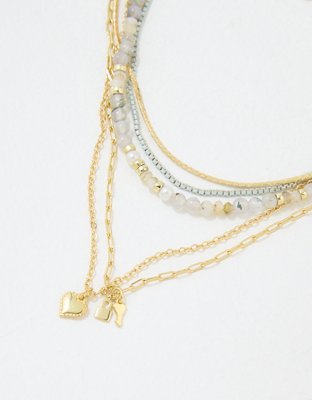 American Eagle AEO Lock + Key Necklace 5-Pack — фото 2