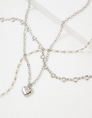 AEO Heart Necklace 3-Pack