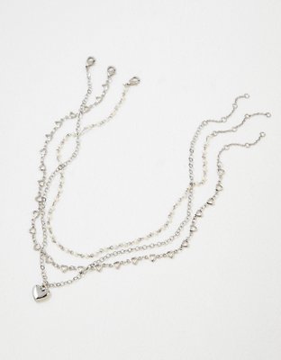 AEO Heart Necklace 3-Pack