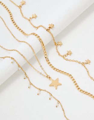 AEO Paquete de 4 Collares con Cuerpos Celestes