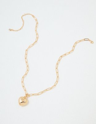 Aerie String and Heart Necklace Women's Multi One Size