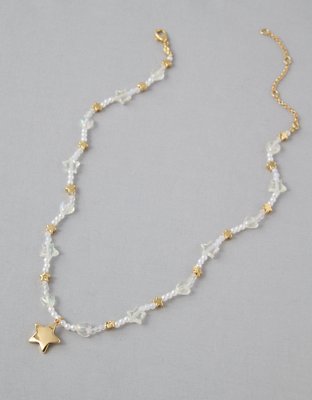 Beaded deals star necklace