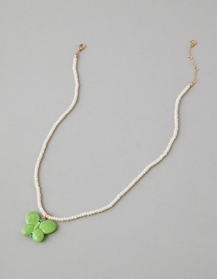 AEO Ceramic Butterfly Necklace