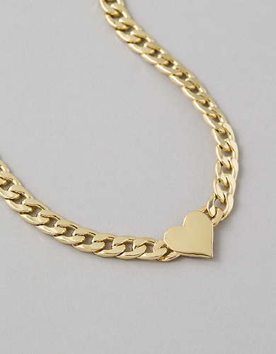 AEO Heart Chain Necklace