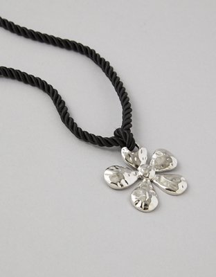 AEO Stamped Flower Necklace