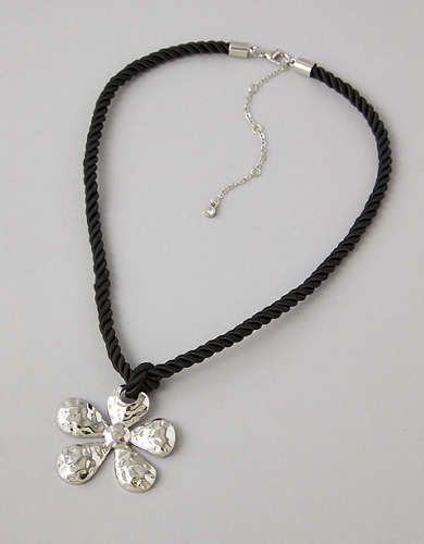 AEO Stamped Flower Necklace