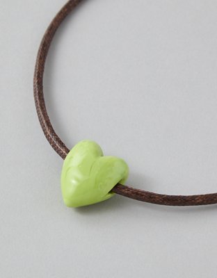 American Eagle AEO Heart Corded Choker Necklace — фото 2