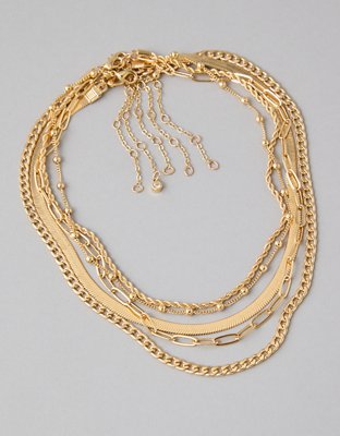 AEO Layered Chain Necklace 5-Pack