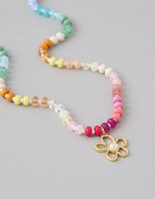 AEO Rainbow Beaded Necklace