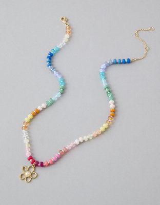 AEO Rainbow Beaded Necklace