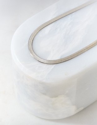AEO Keepers Collection Platinum-Plated Snake Chain Necklace