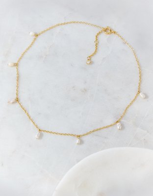 AEO Keepers Collection 14K Gold-Plated Pearl Necklace