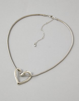 AEO Twisted Heart Necklace | American Eagle
