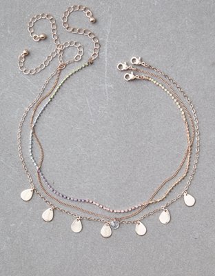 American Eagle AEO Rose Gold Layering Necklace — фото 2