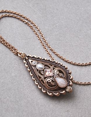 American Eagle AEO Long Tear Drop Pendant Necklace — фото 2