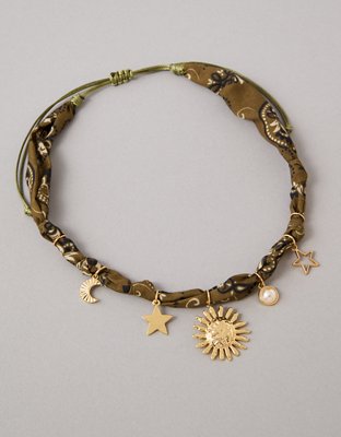 AEO Fabric Charm Necklace