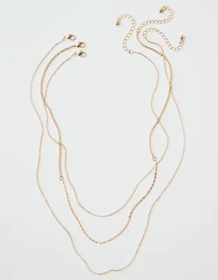 AEO Charm Necklace Base 3-Pack