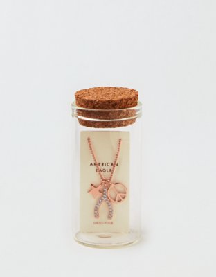 AEO Rose Gold Wishbone Necklace